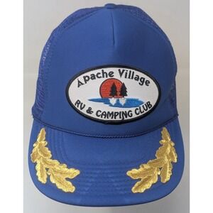 Apache Village RV Center Camping Club Missouri Snapback Hat Cap Vintage Patch